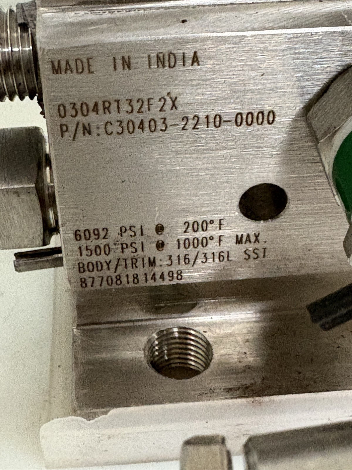 ROSEMOUNT 0304 SERIES PRESSURE TRANSMITTER CONVENTIONAL MANIFOLD #0304RT32F21