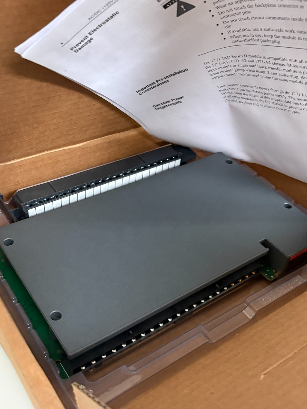 ALLEN BRADLEY 16 POINT DIGITAL INPUT MODULE 1771-IAD 2