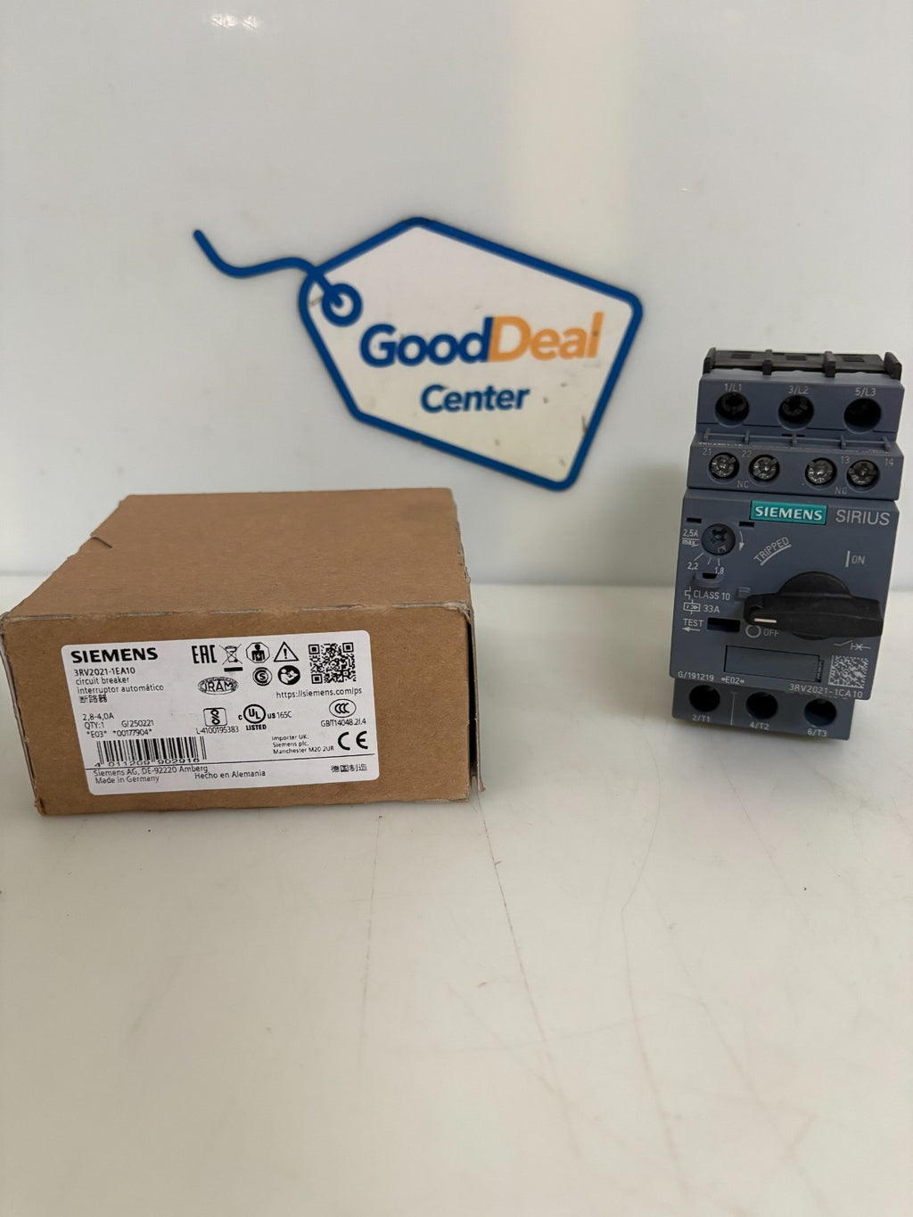 SIEMENS CIRCUIT BREAKER 3RV2021-1EA100