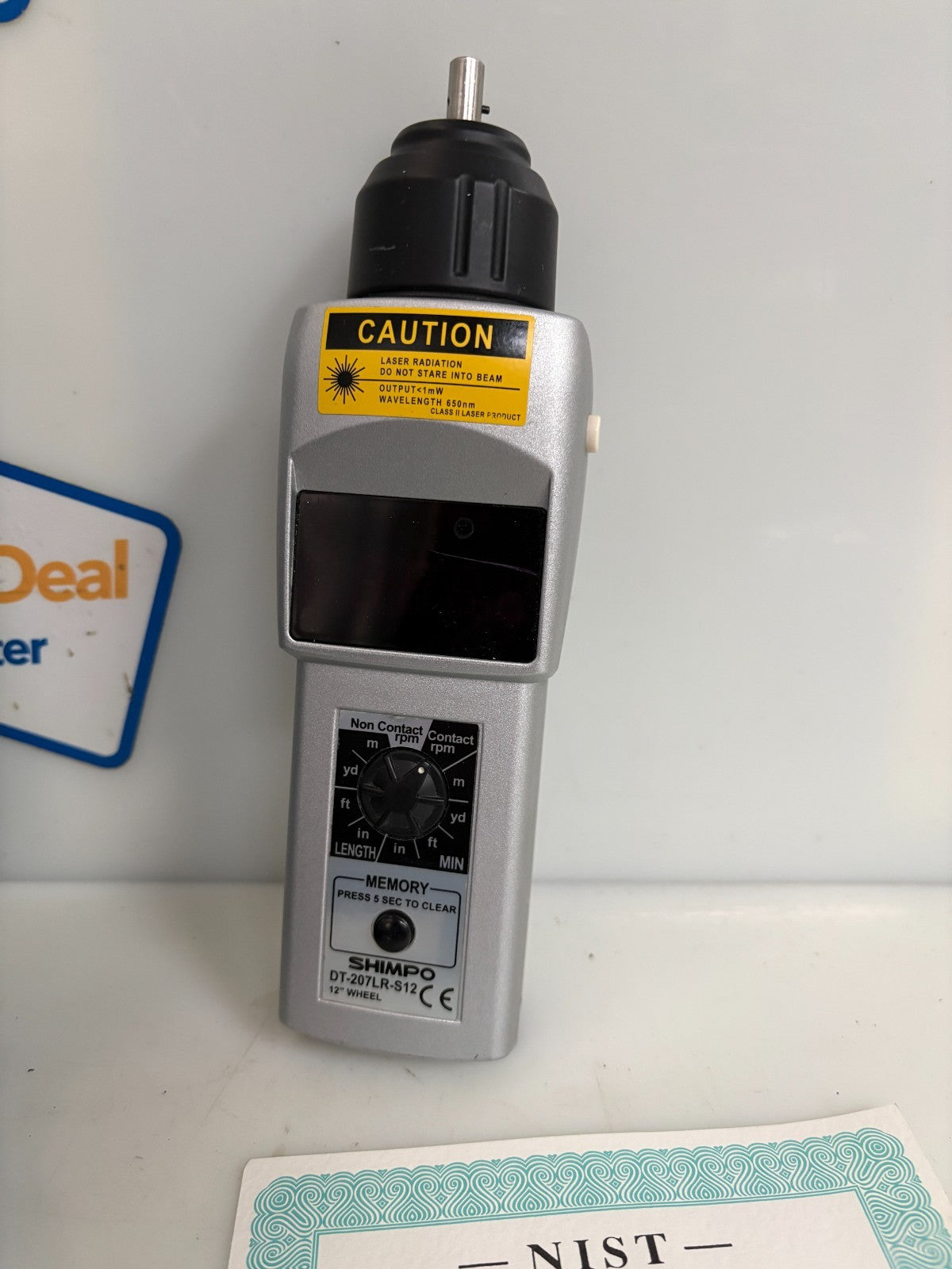 SHIMPO CONTACT STYLE DIGITAL HANDHELD TACHOMETER DT-107A1
