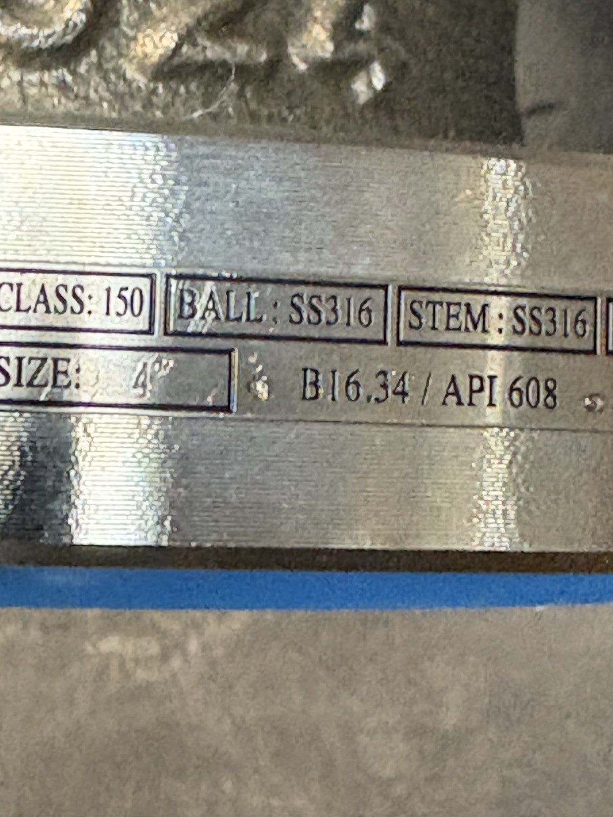 QUADRANT VALVE S.STEEL 4" MANUAL E 1024 NACE F1RSSRGLH1F400 4-150 CF8M3