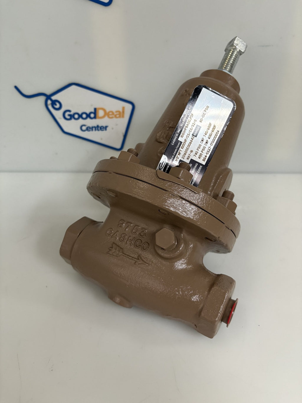 CASHCO PRESSURE REDUCING REGULATOR #201605E006642 80-150 PSI6