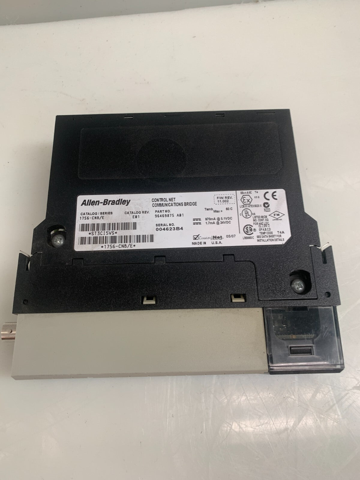 ALLEN BRADLEY / ControlNet   1756-CNB/E  PLC Module  E012