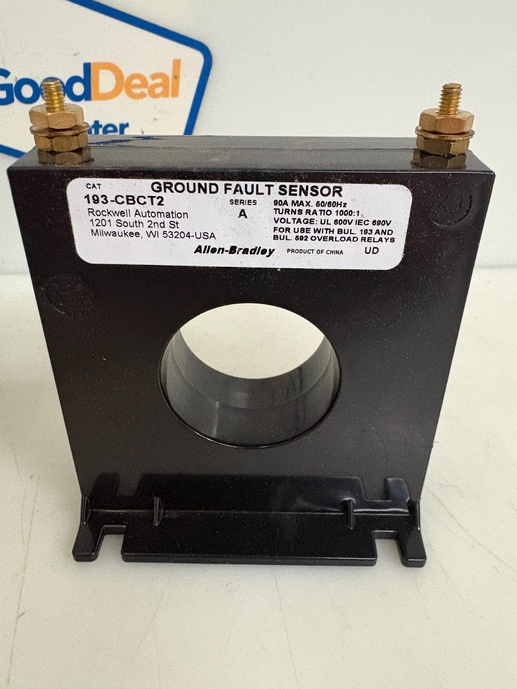 ALLEN BRADLEY GROUND FAULT SENSOR 193-CBCT2 1