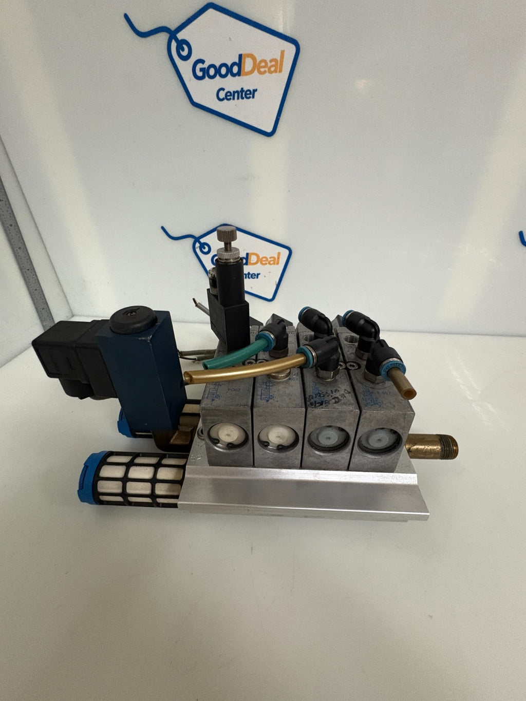 FESTO MANIFOLD BLOCK PRS-1/8-4-B B W/FESTO PRESSURE SWITCH PEV-1/4-B