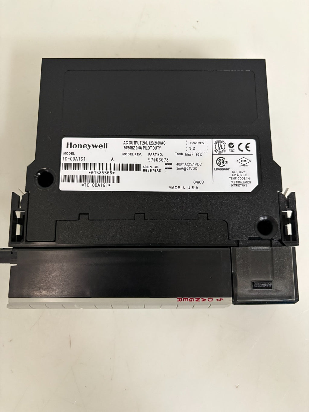 HONEYWELL AC OUTPUT PILOT DUTY MODULE TC-0DA161 A 97066678