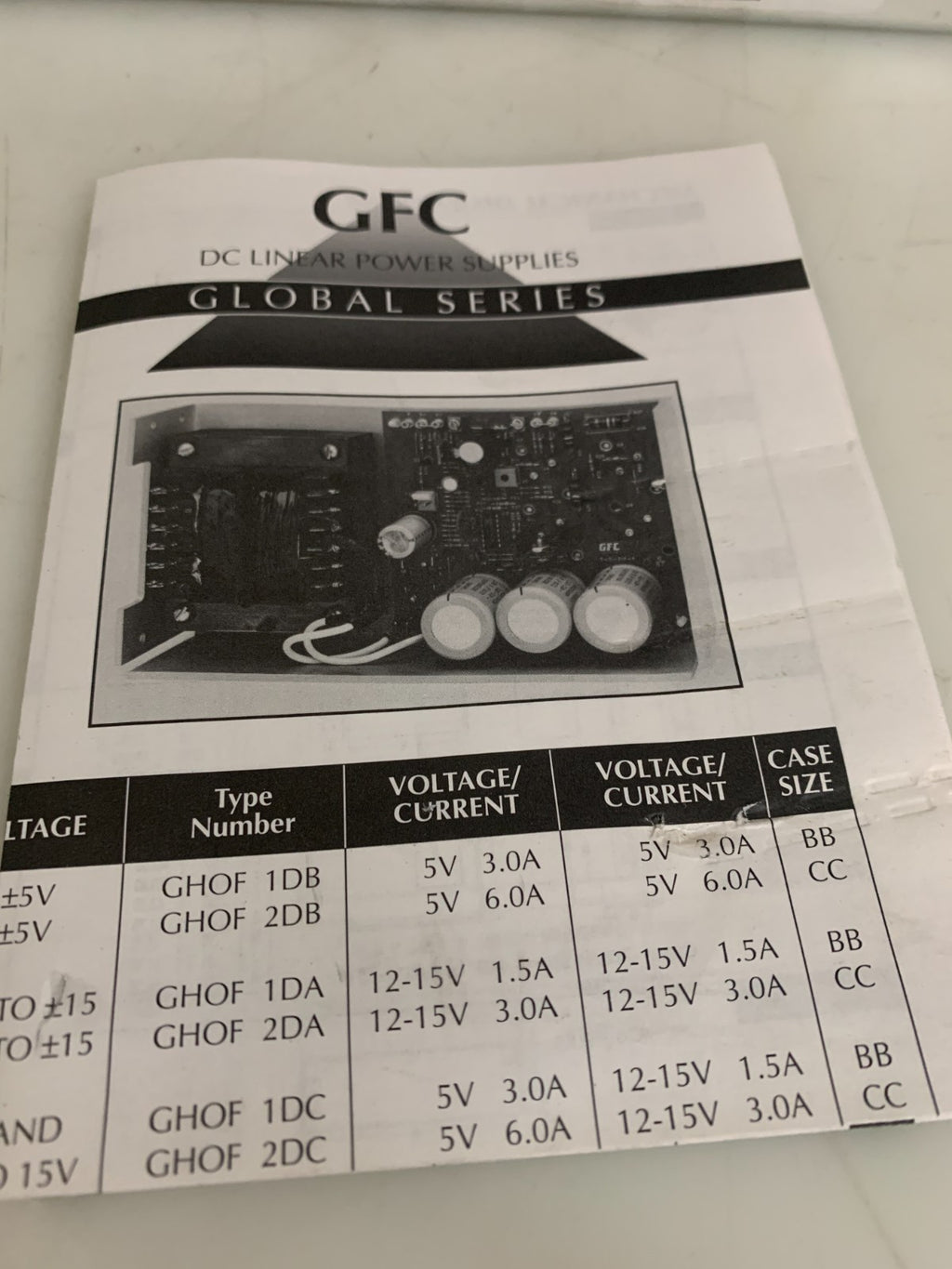 GFC POWER POWER SUPPLY GHOF 3-24 REV A