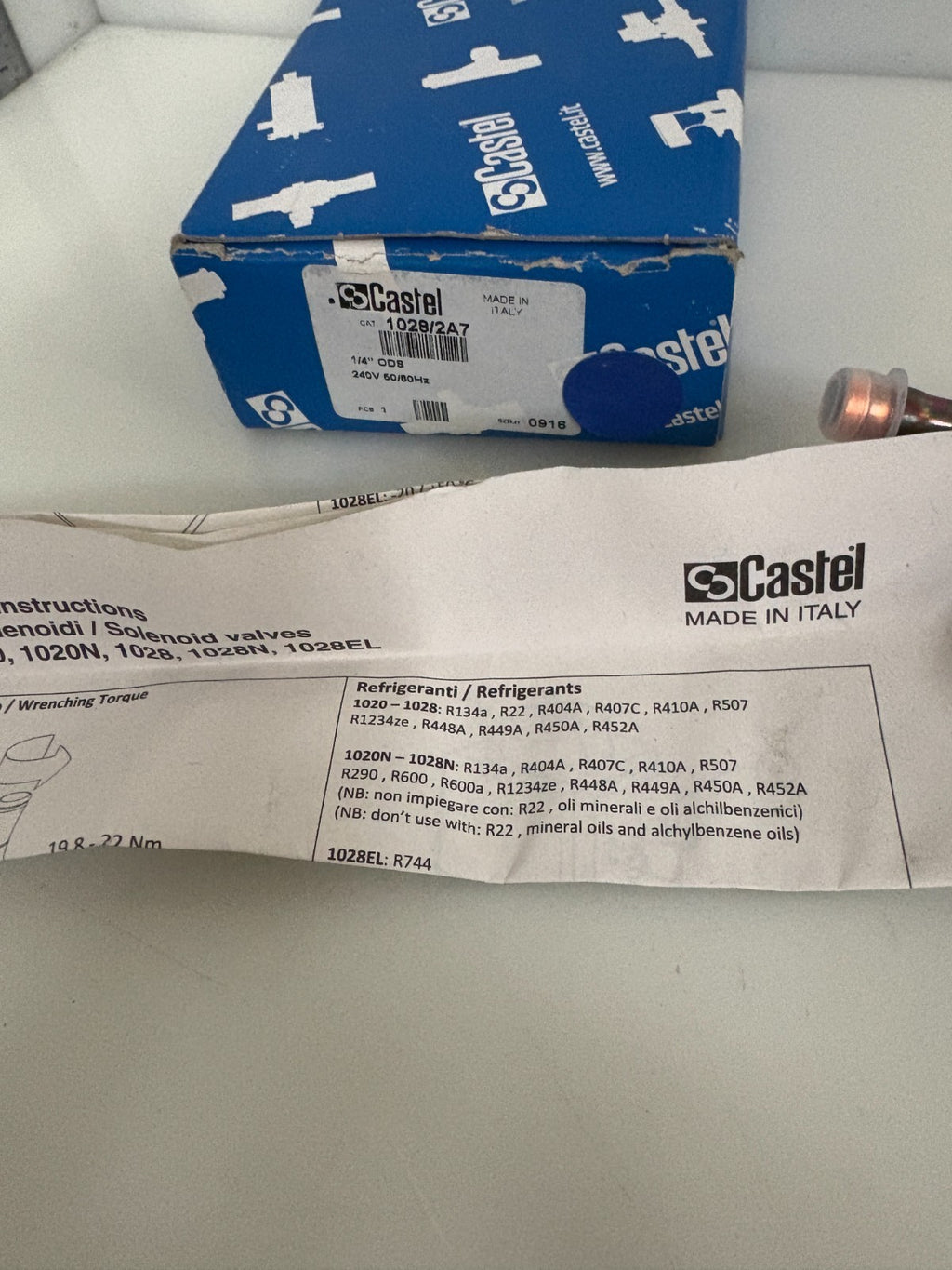 CASTEL VALVE 1028/2A74