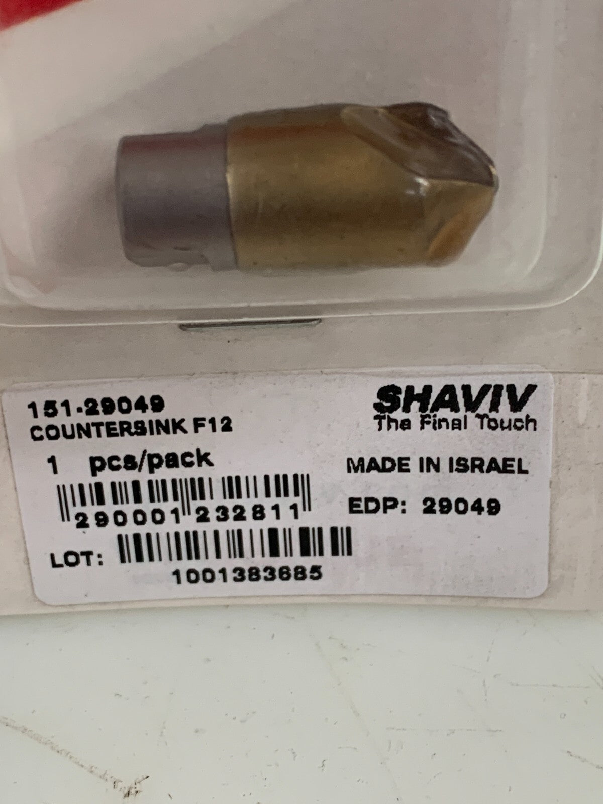 LOT OF 5 SHAVIV HSS COUNTERSINK F12 151-29049