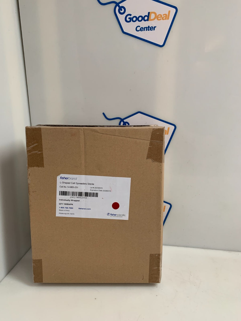 FISHER BRAND L-SHAPED CELL SPREADERS STERILE 14-665-231 100/PK0