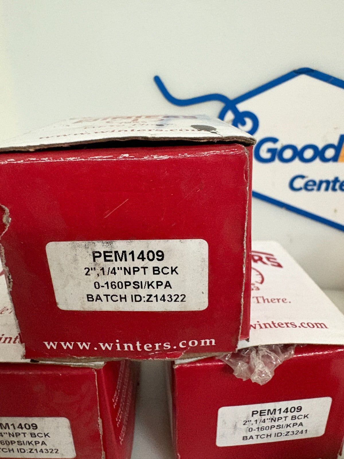 LOT OF 4 WINTERS PRESSURE GAUGE PEM1409 0-160 PSI 1/4 NPT