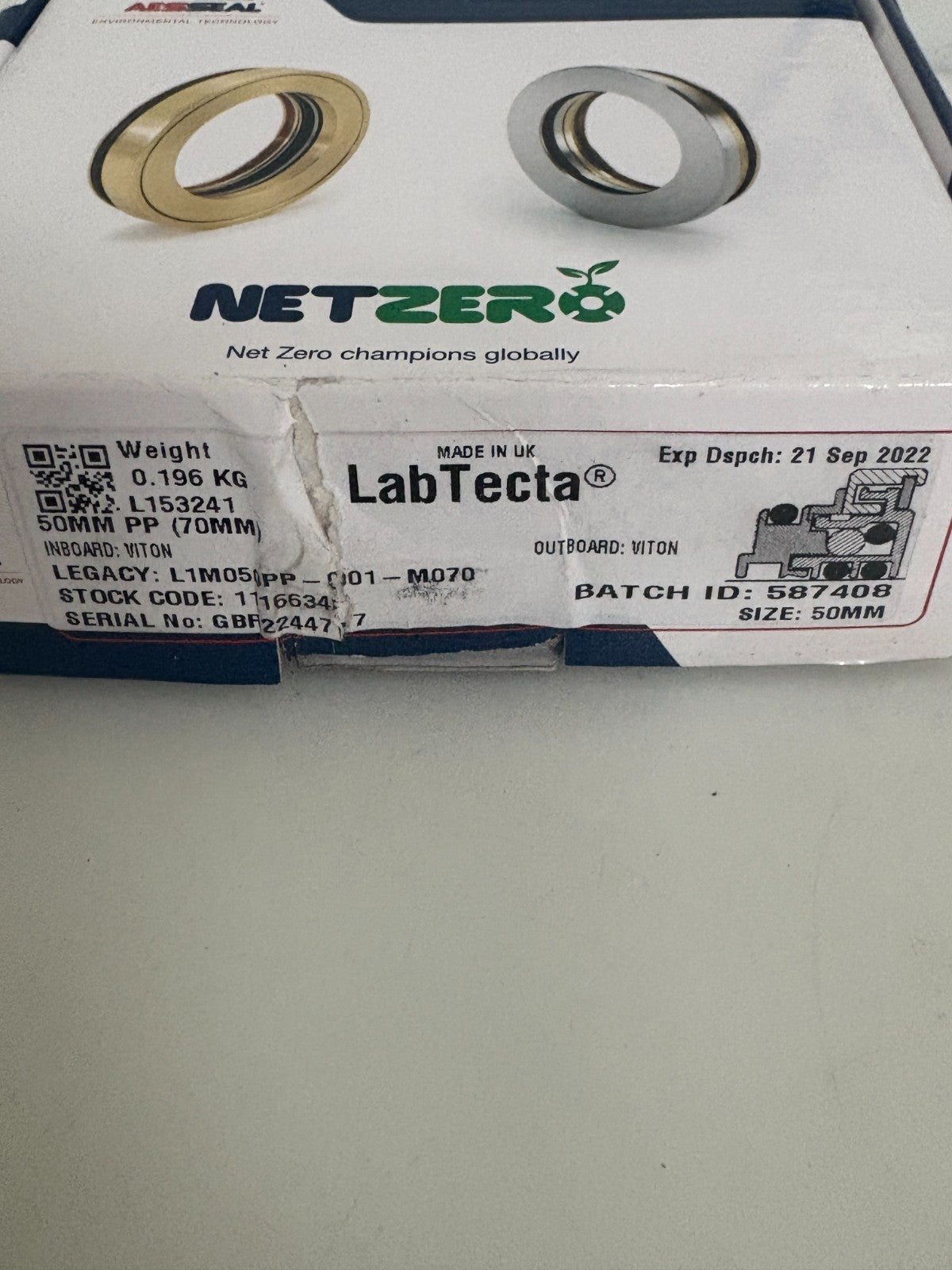 LABTECTA AESSEAL ISOLATOR SEAL L1M050PP-001-M070