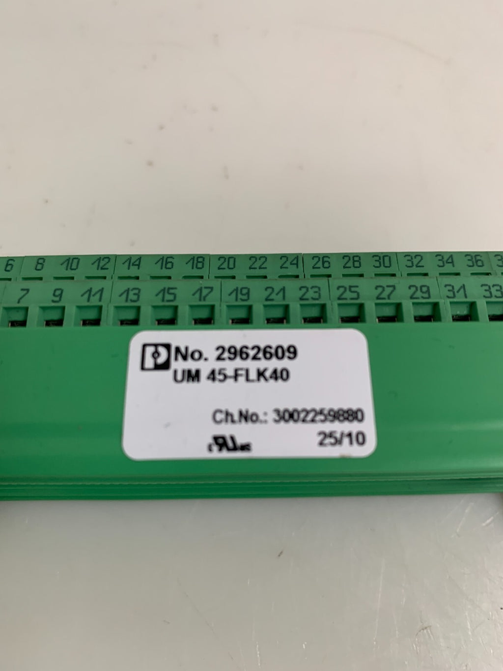 PHOENIX CONTACT INTERFACE MODULE UM 45-FLK40 296Z609