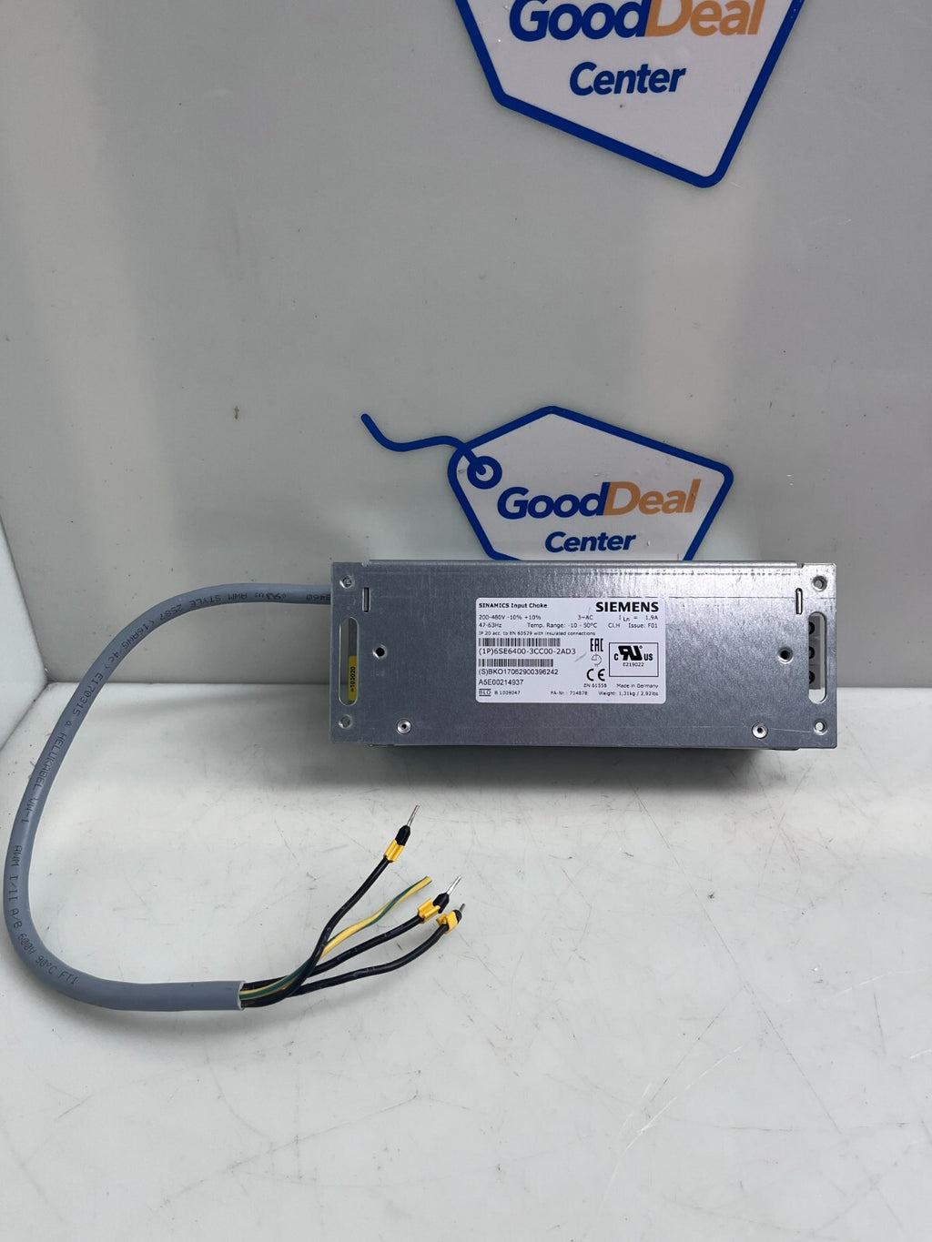 SIEMENS / SINAMICS Input Choke  6SE6400-3CC00-2AD3   AC Commutation Choke
