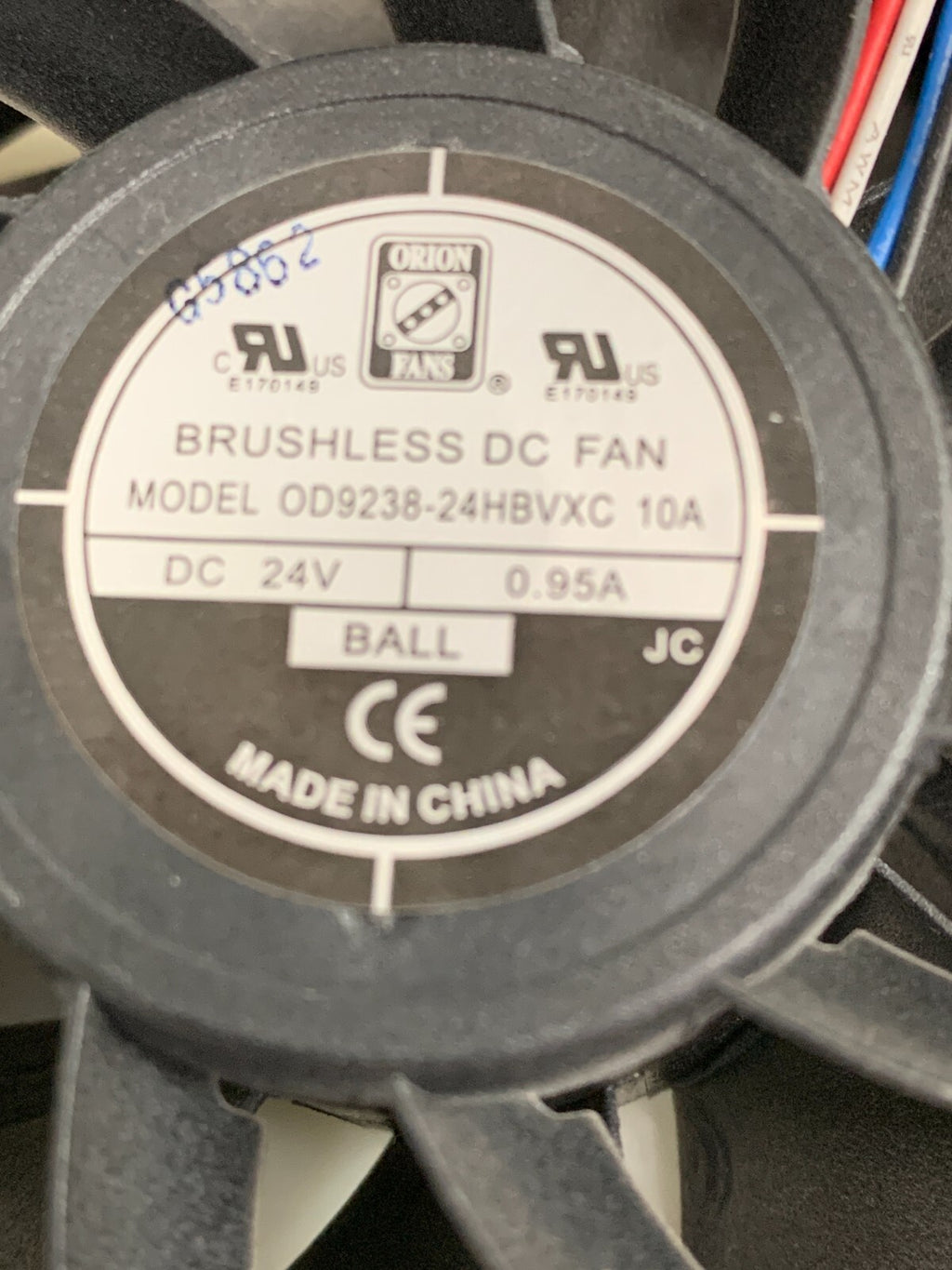 ORION   Brushless DC Fan   24V  0.95A    0D9238-24HBVXC   (Lot of 4)