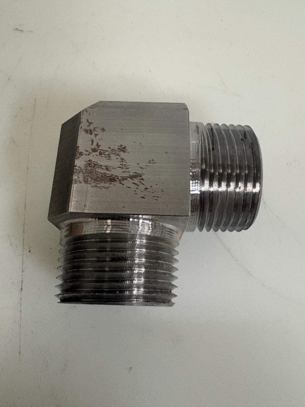 LOT OF 11 MALE TO MALE 3/4 NPT 304 S STEEL 90 DEGREE ELBOW FITTING2