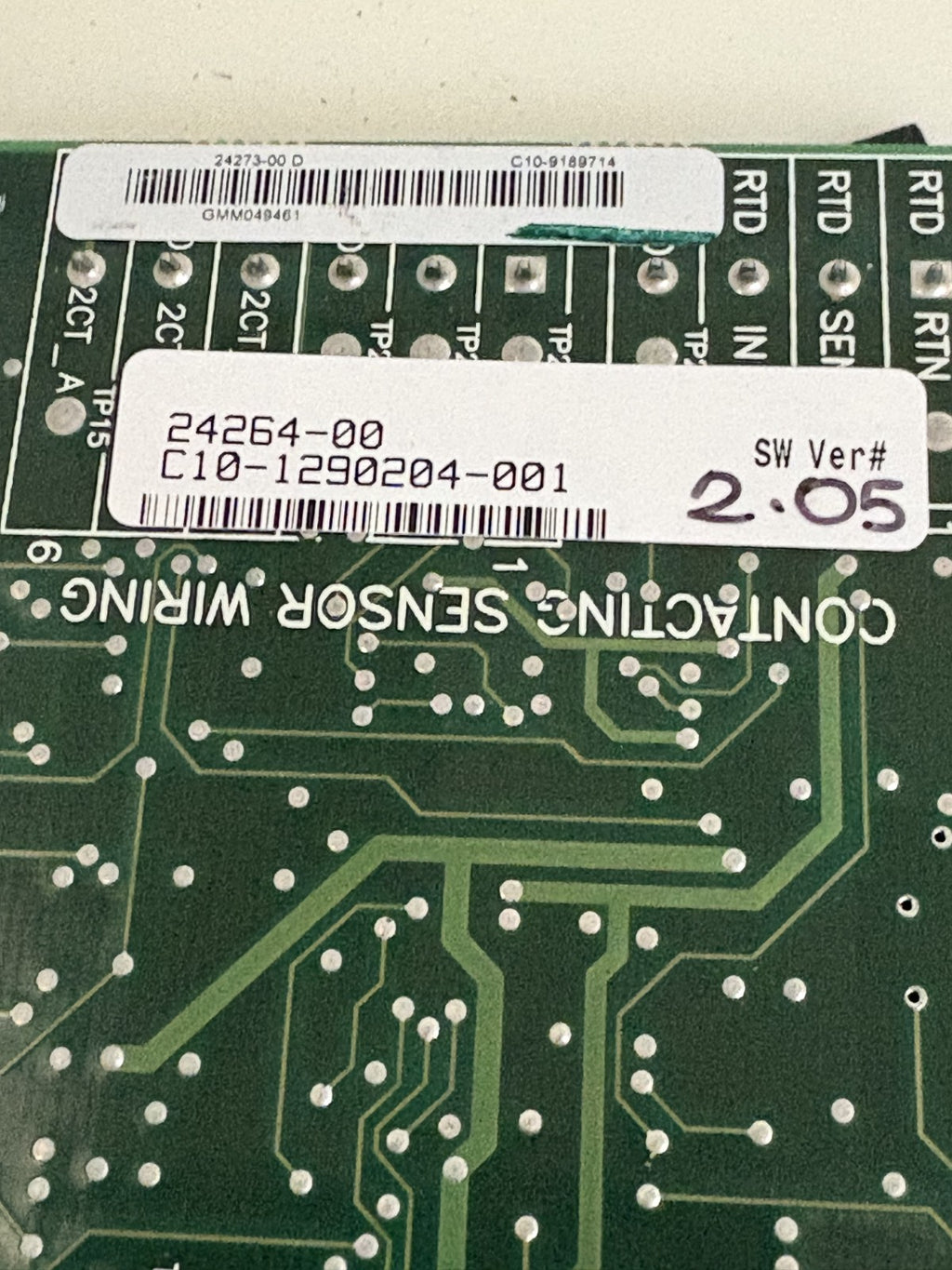 ROSEMOUNT ANALYTICAL PCB BOARD FOR MODEL 1056 #24264-00