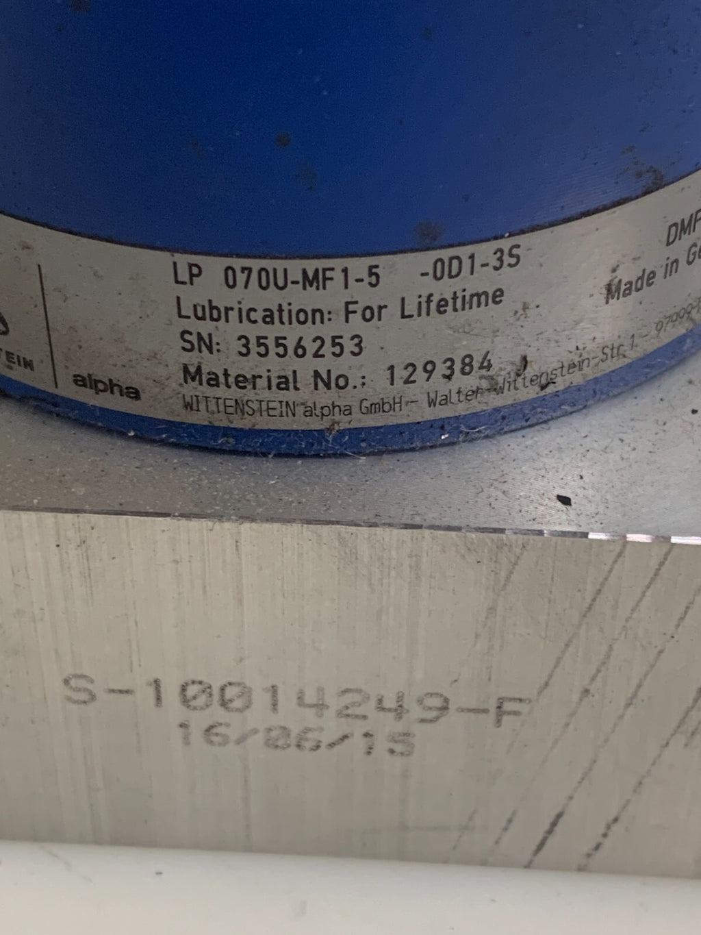 WITTENSTEIN / ALPHA GEAR DRIVES  LP07OU-MF1-5-OD1-35  Gear Reducer 1293841