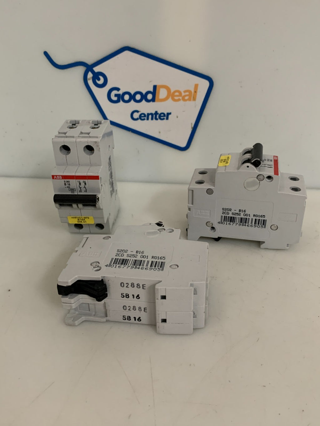 LOT OF 3 ABB CIRCUIT BREAKER S202-B16