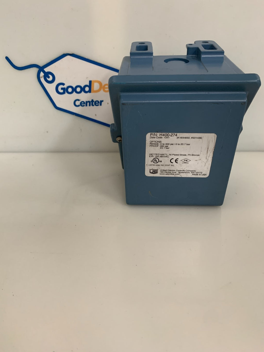 UNITED ELECTRIC CONTROLS PRESSURE GAUGE H 400-274