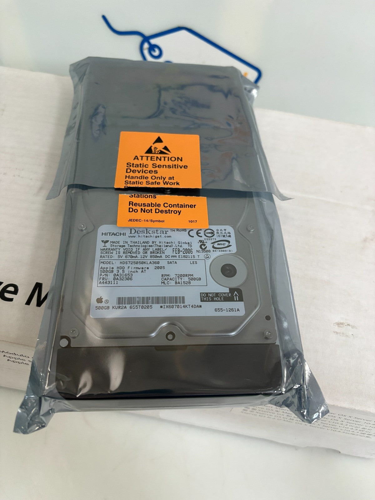 HITACHI DESKSTAR APPLE HDS725050KLA360 SATA 500 GB