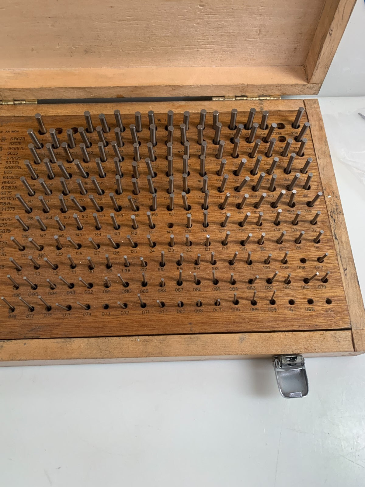 MEYER M-1 CHECKING PIN GAUGE .061 - 250" MISSING 10 PIN