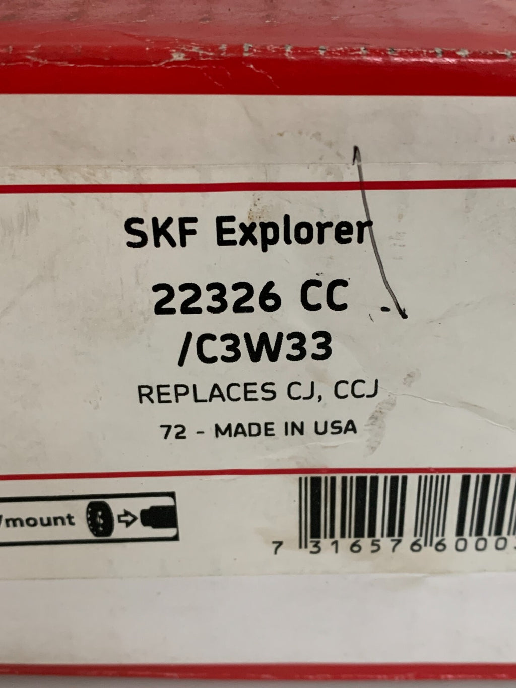 SKF EXPLORER SPHERICAL BEARING 22326 CC/C3W331