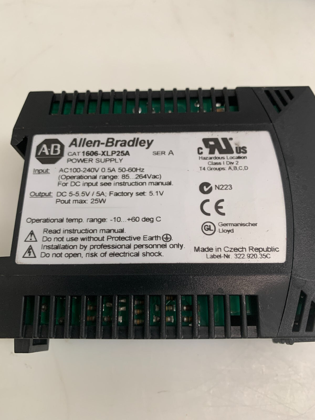 Lot of 2 ALLEN-BRADLEY 1606-XLP25A  Power Supply