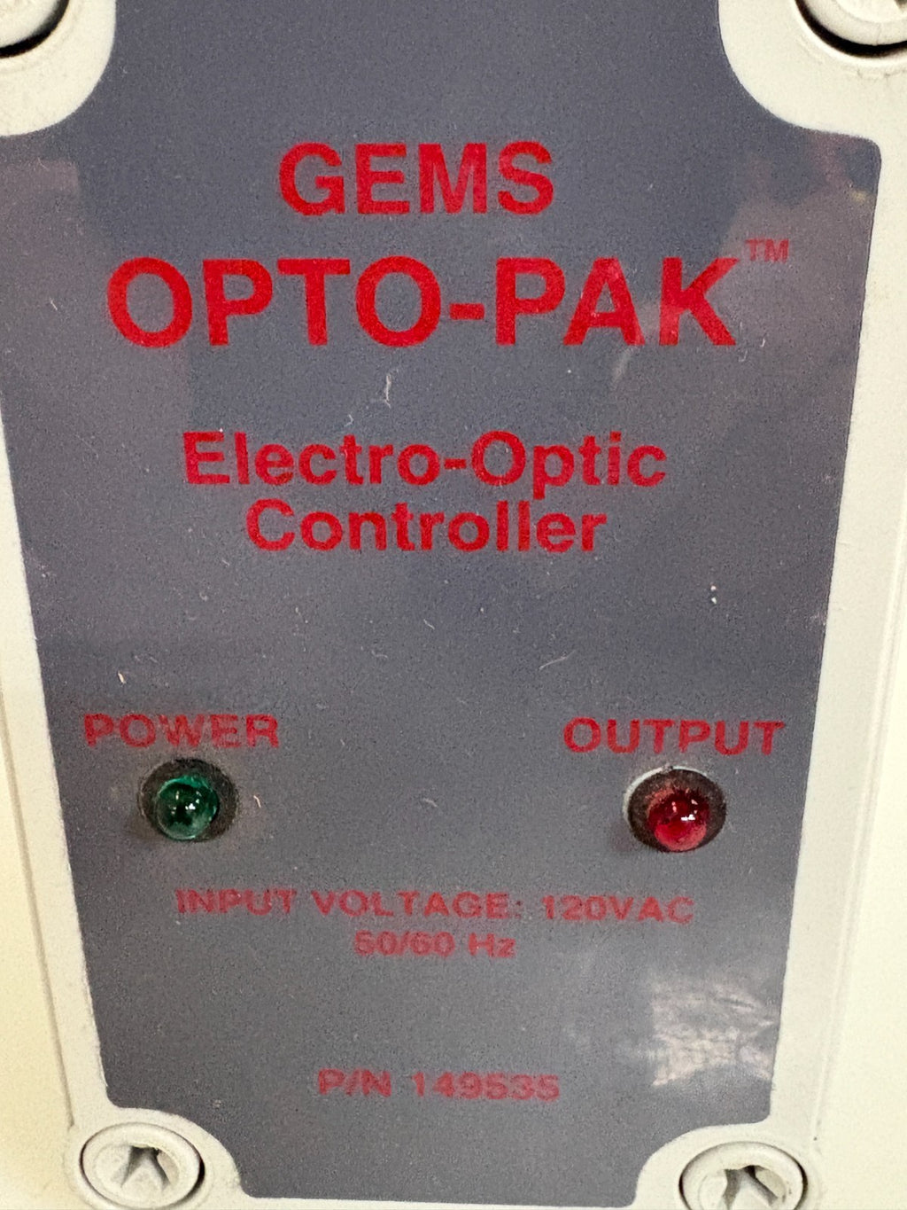 GEMS OPTO PAK ELECTRO OPTIC CONTROLLER #1495351