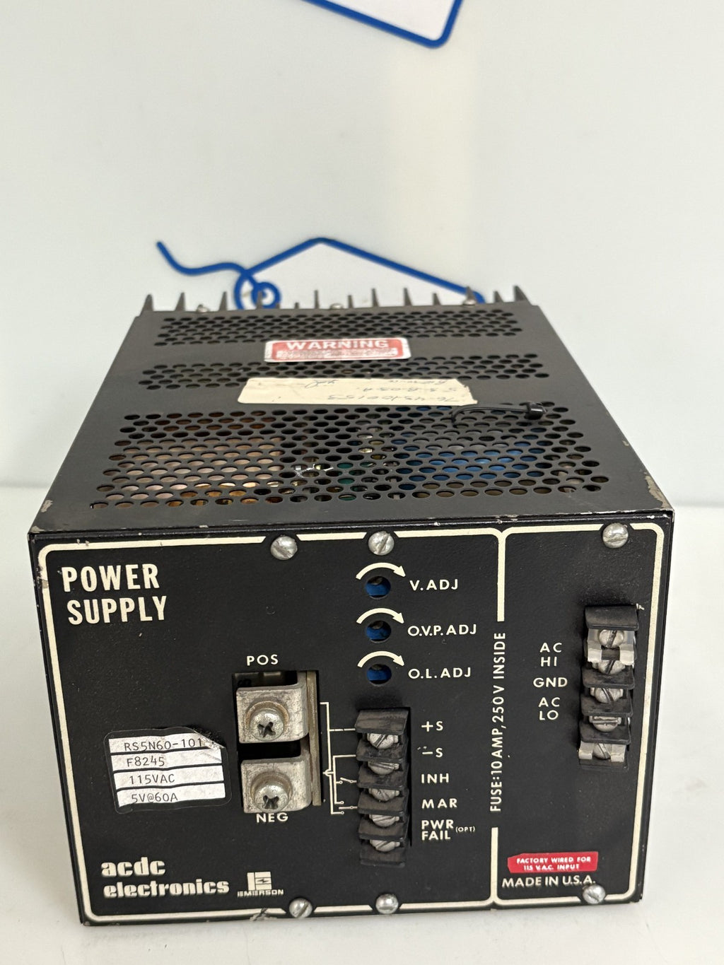ACDC ELECTRONICS POWER SUPPLY RS5N60-1010