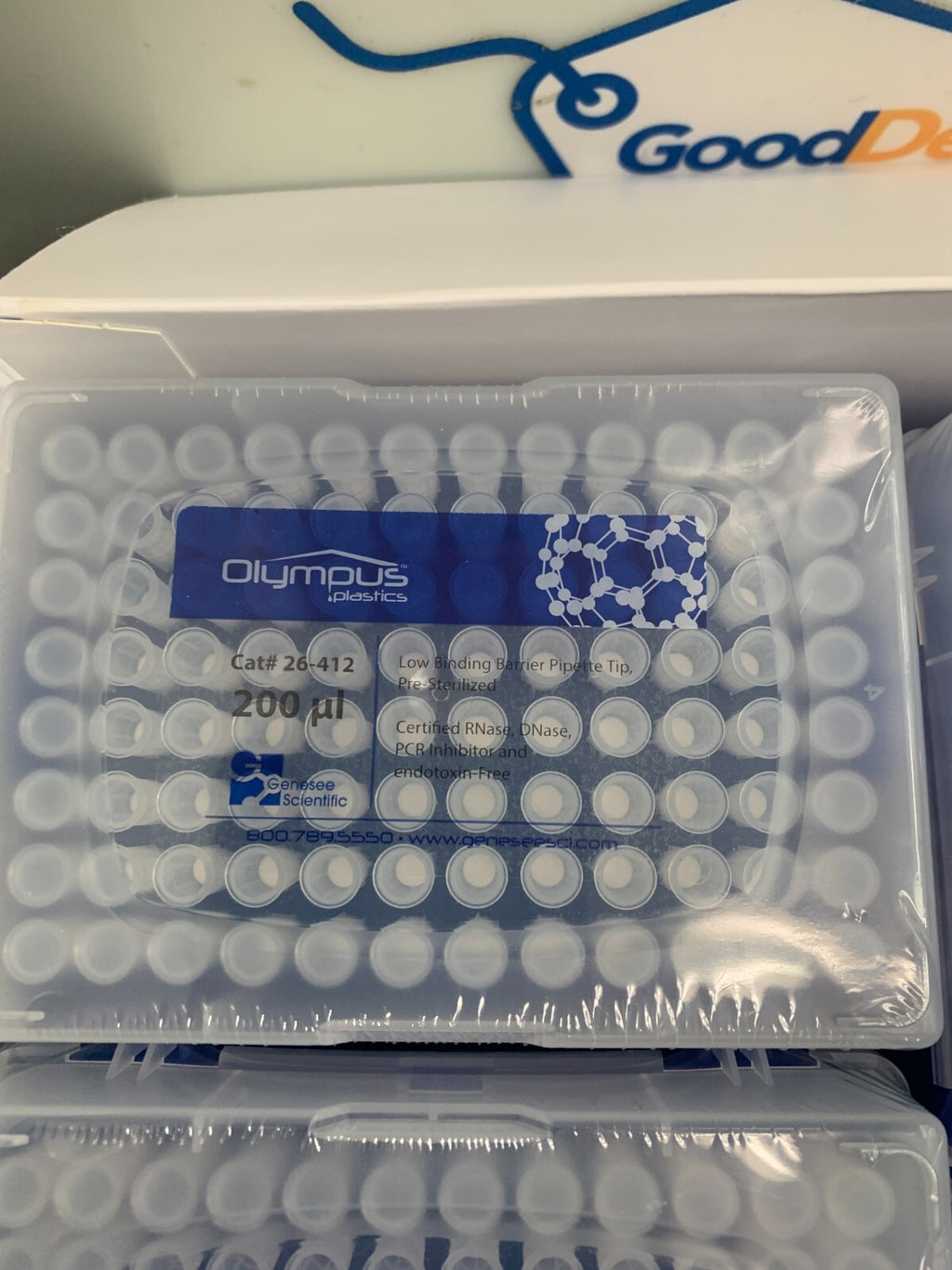 Genesee Scientific GEN26-412 200ul Barrier Tip Pipet Tips 10x96/box