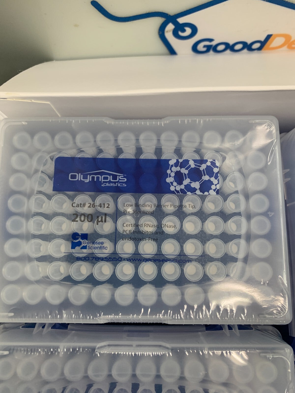 Genesee Scientific GEN26-412 200ul Barrier Tip Pipet Tips 10x96/box