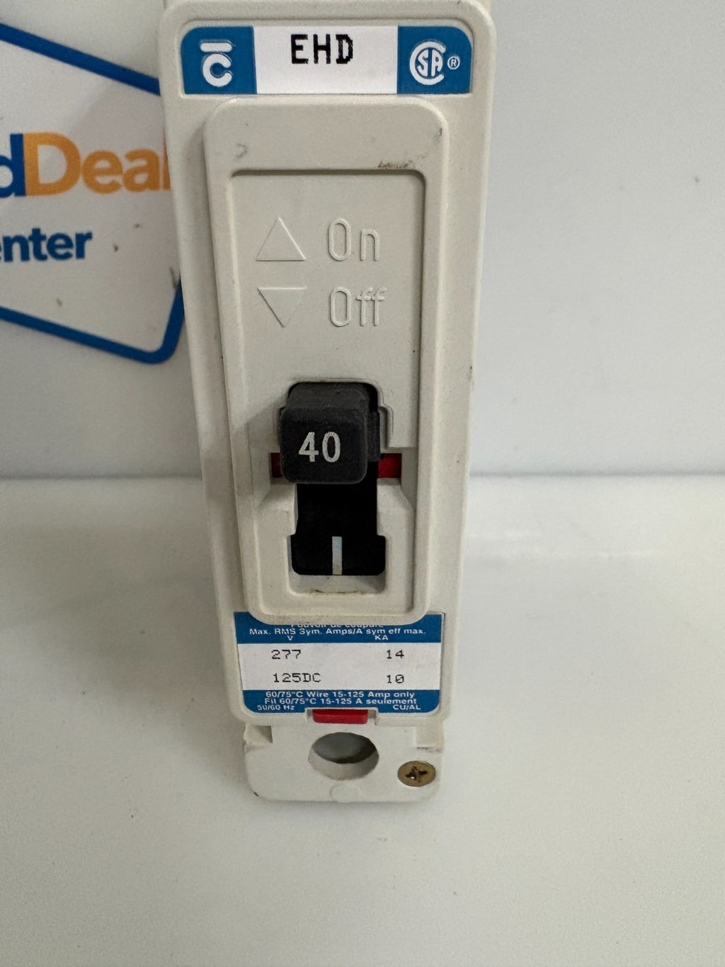 CUTLER HAMMER 40 AMP CIRCUIT BREAKER EHD1040