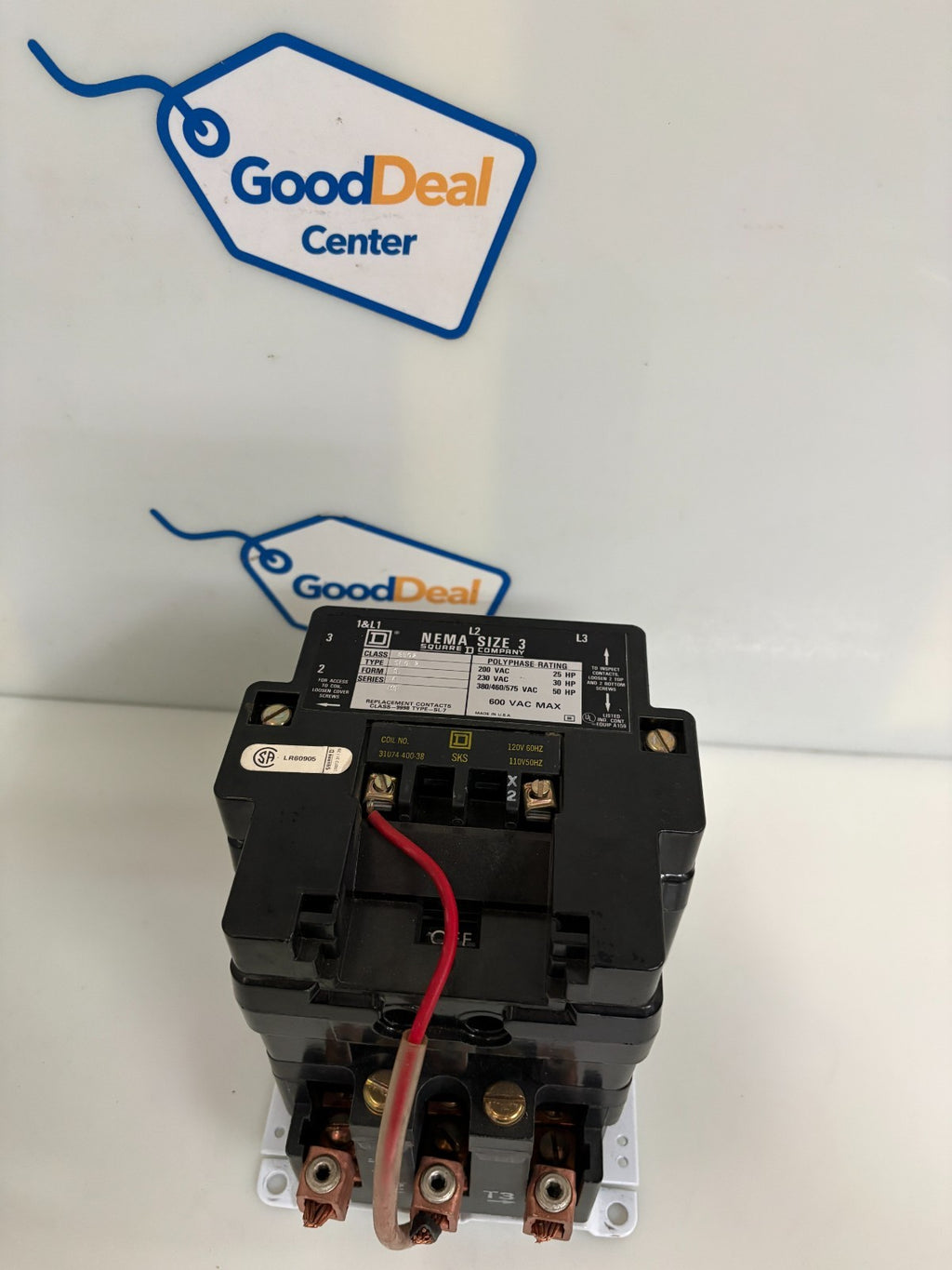 SQUARE D MOTOR STARTER SIZE 3 600V SEO 2