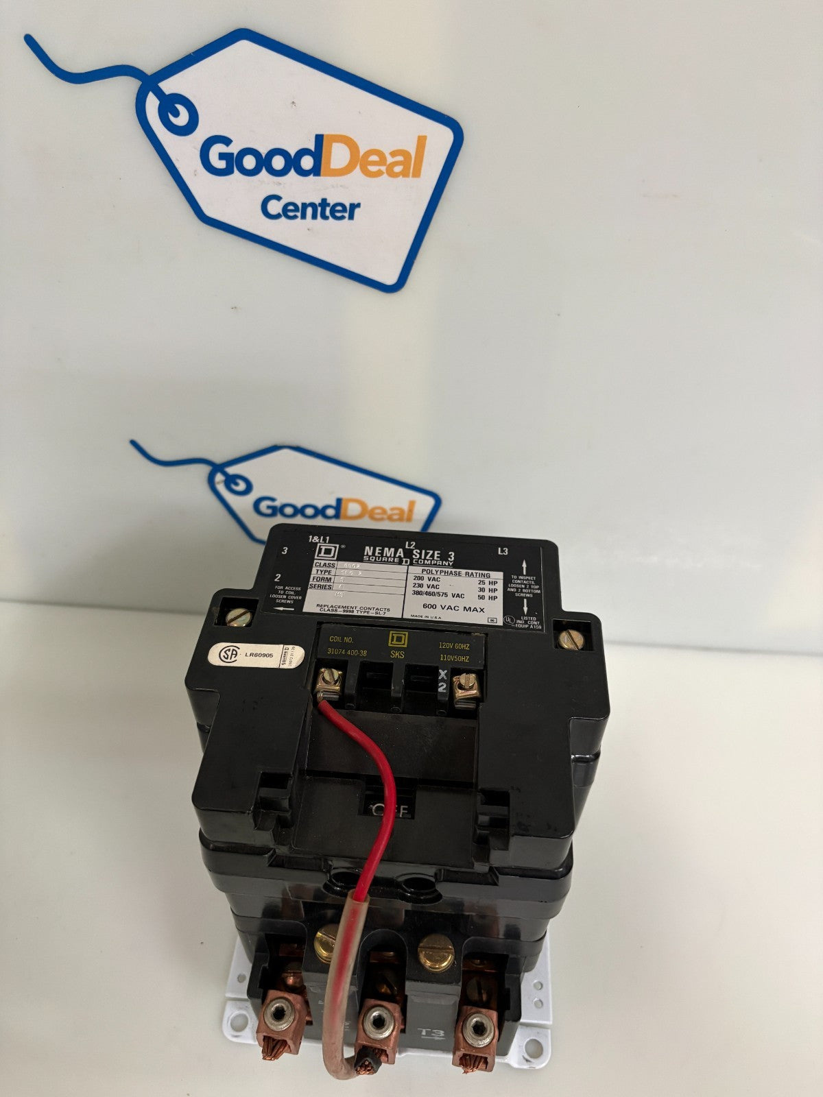 SQUARE D MOTOR STARTER SIZE 3 600V SEO 2