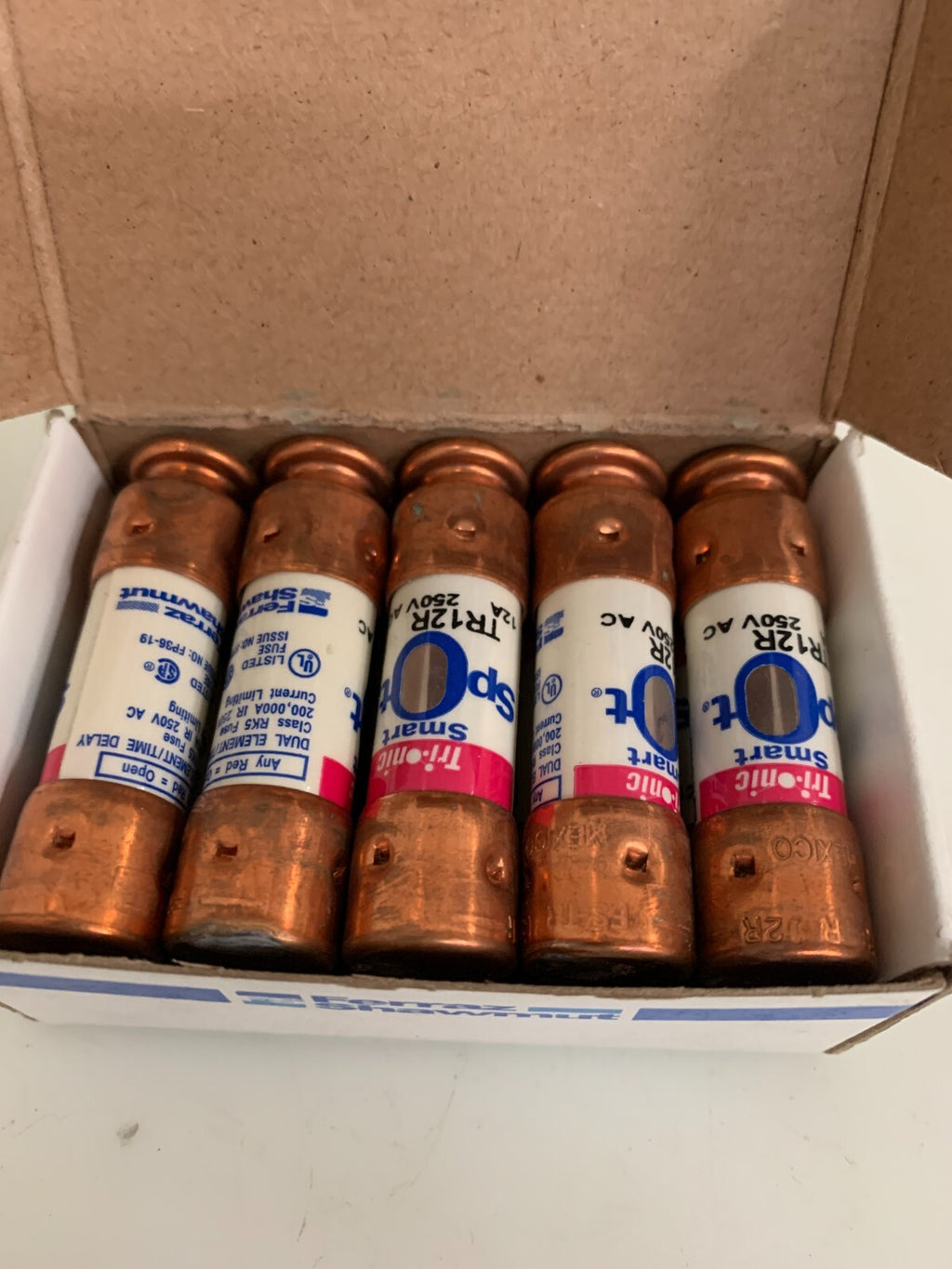 FERRAZ SHAWMUT FUSE SMART STOP MIX LOT 10XTR12R 12A 250V 10XTR20 R 20A 250V1
