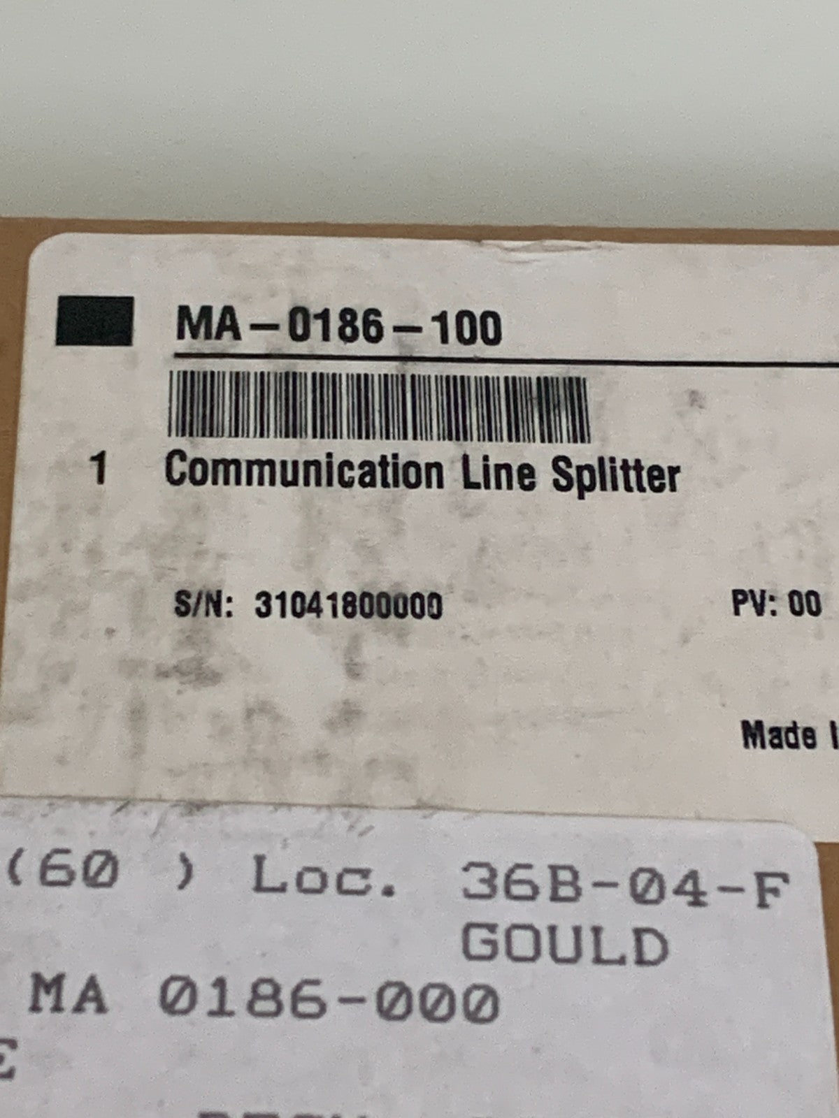 SCHNEIDER MODICOM COMMUNICATION LINE SPLITTER MA-0186-100
