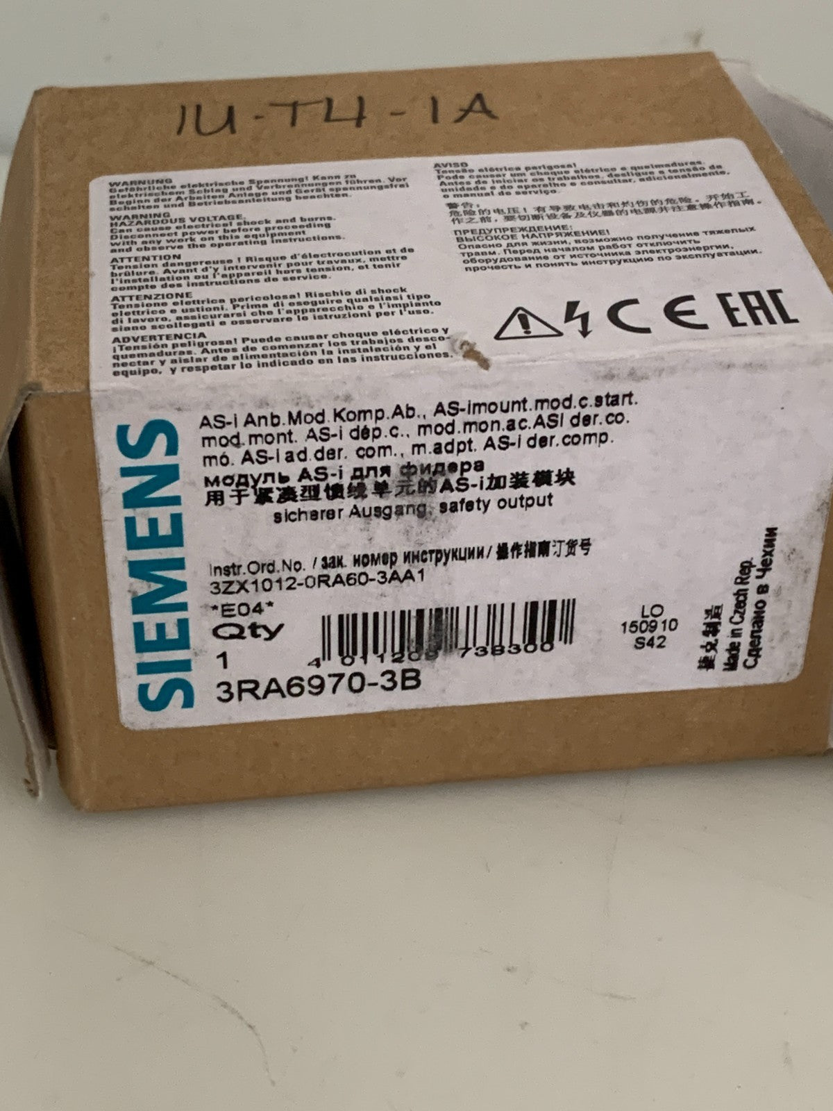 SIEMENS SAFETY OUTPUT 3RA 6970-3B