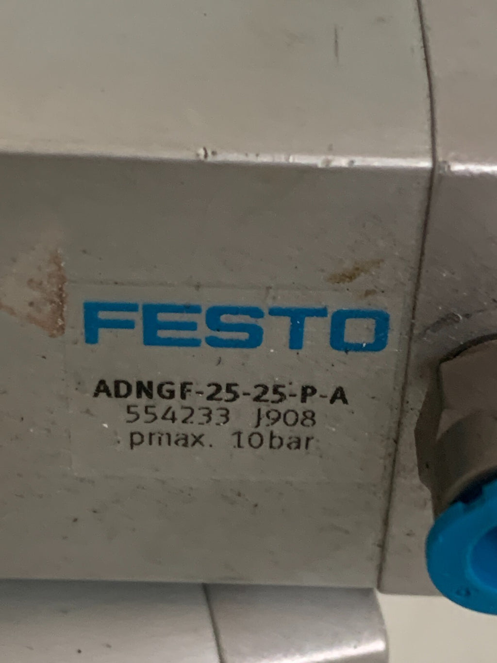 LOT OF 2 FESTO COMPACT CYLINDER #554233 ADNGF-25-25-P-A