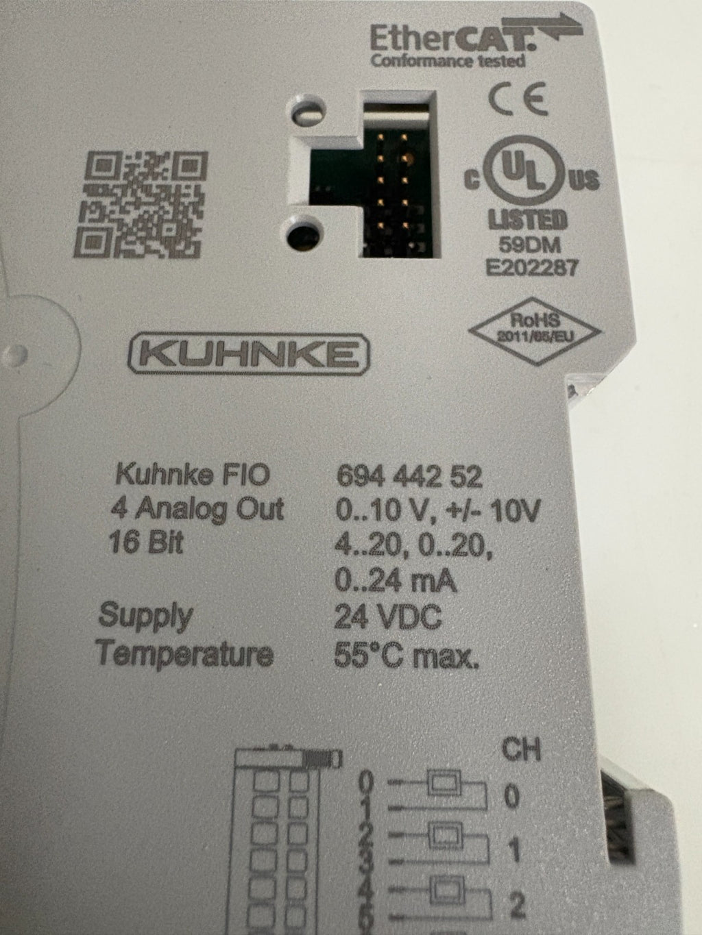 KUHNKE FIO 4 ANALOG OUTPUT 16 BIT 694 44252
