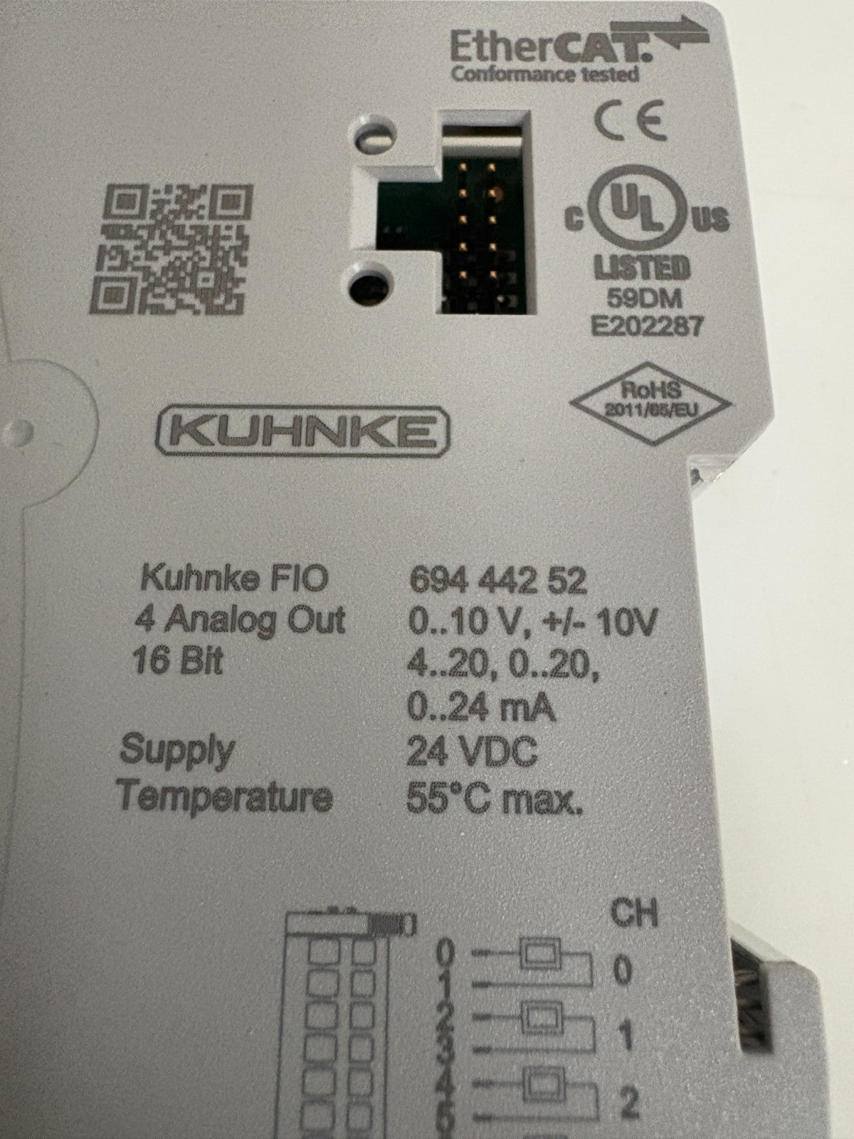 KUHNKE FIO 4 ANALOG OUTPUT 16 BIT 694 44252