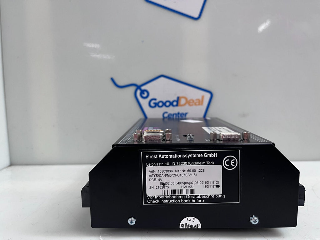 ELREST ASYS/CAN/M3/CPU167E/V1.51 DCE-4V Linear Servo Motor Drive 10803036