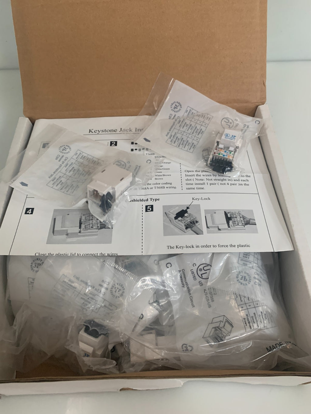 KEYSTONE JACK C5E CAT 5E KJZ-C5-U S