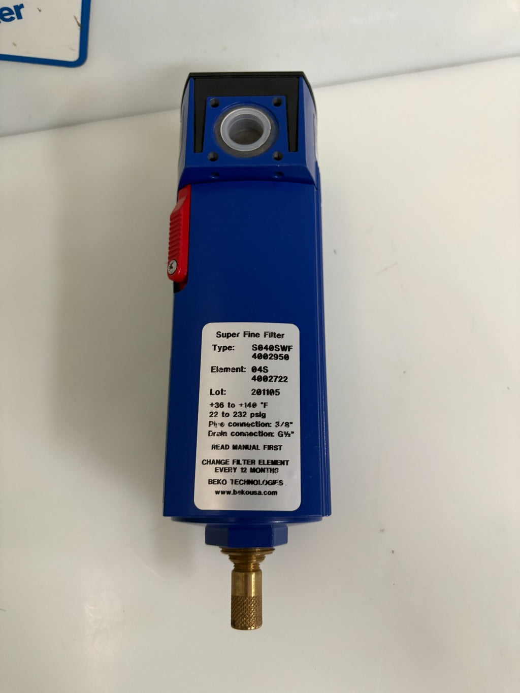 BEKO CLEARPOINT SUPER FINE FILTER S040SWF3