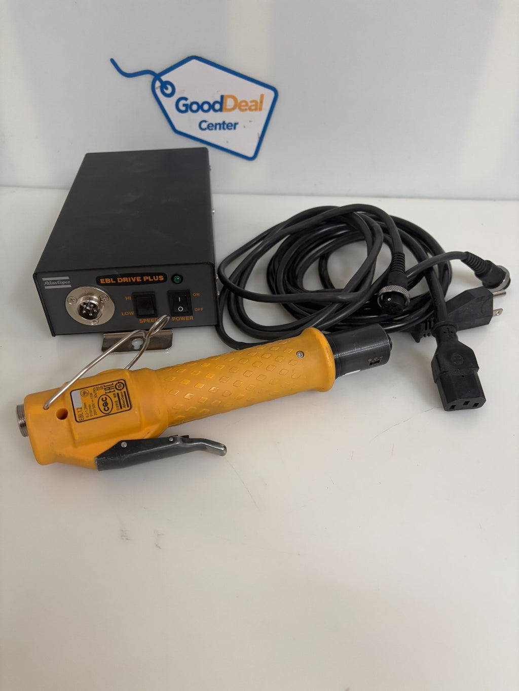 ATLAS COPCO ELECTRIC CLUTCH SCREW DRIVER EBL12 W/EBL DRIVE PLUS POWER SUPPLY0