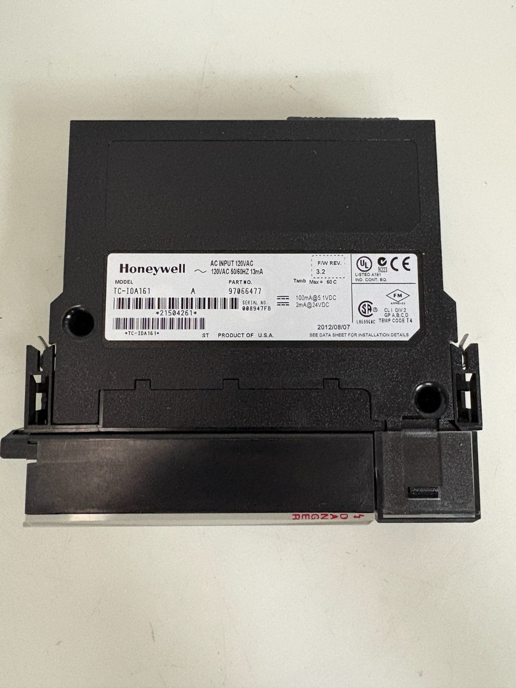 HONEYWELL AC INPUT 120/AC MODULE TC-IDA161 A 97066477