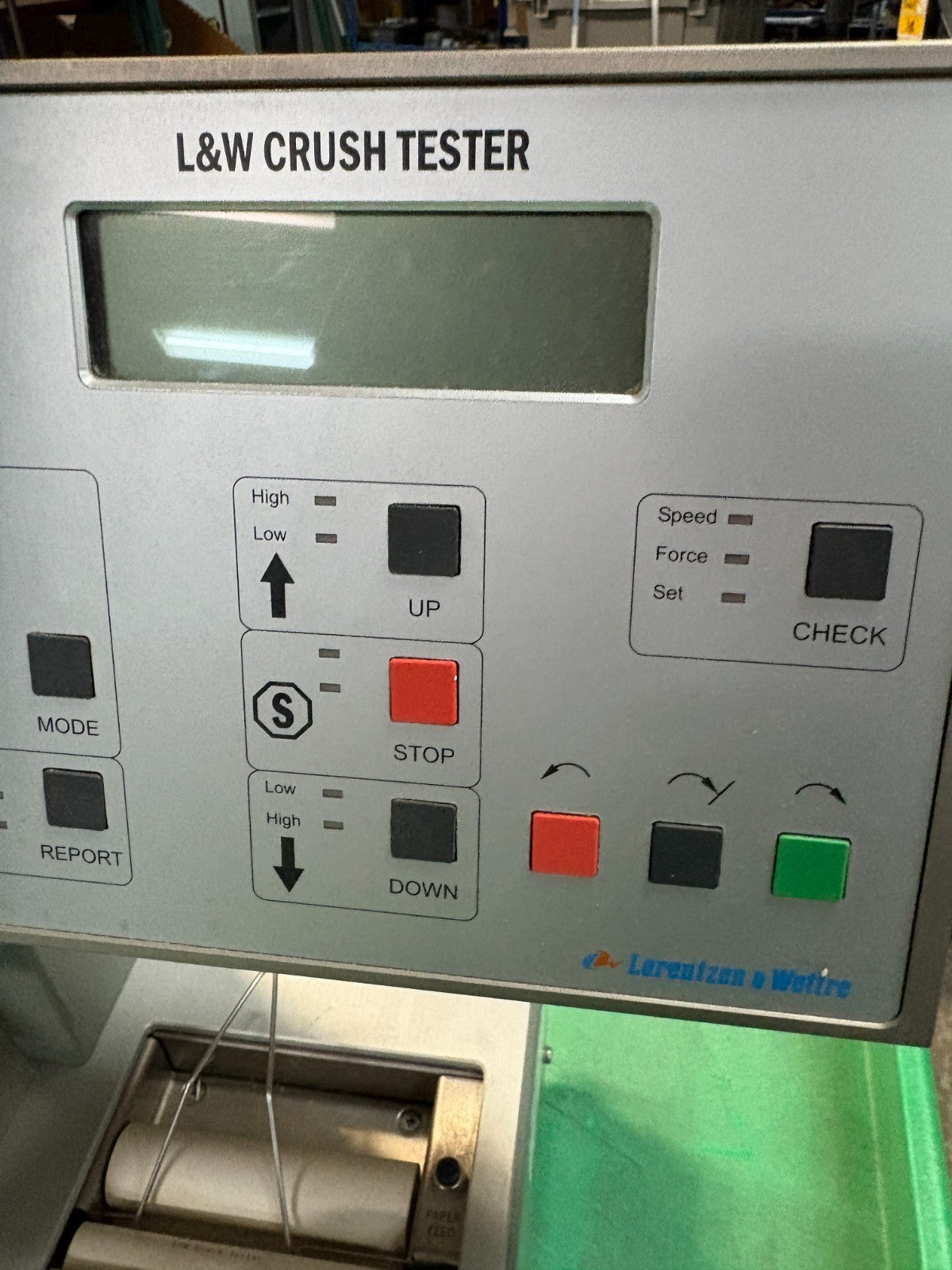 ABB L&W CRUSH TESTER LORENTZEN & WETTRE #9858