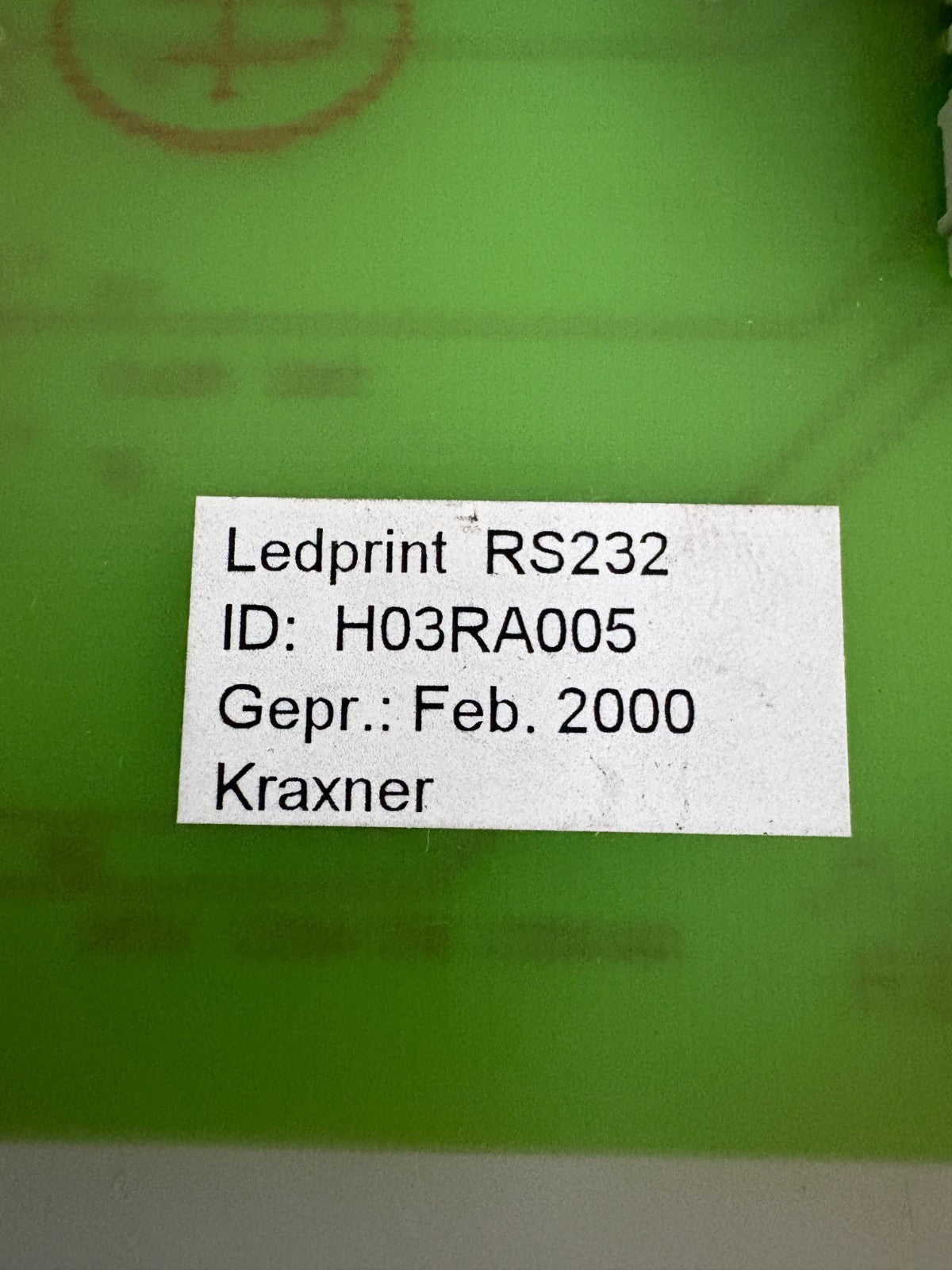 PEEM LEDPRINT RS232 MODULE H03 RA0052