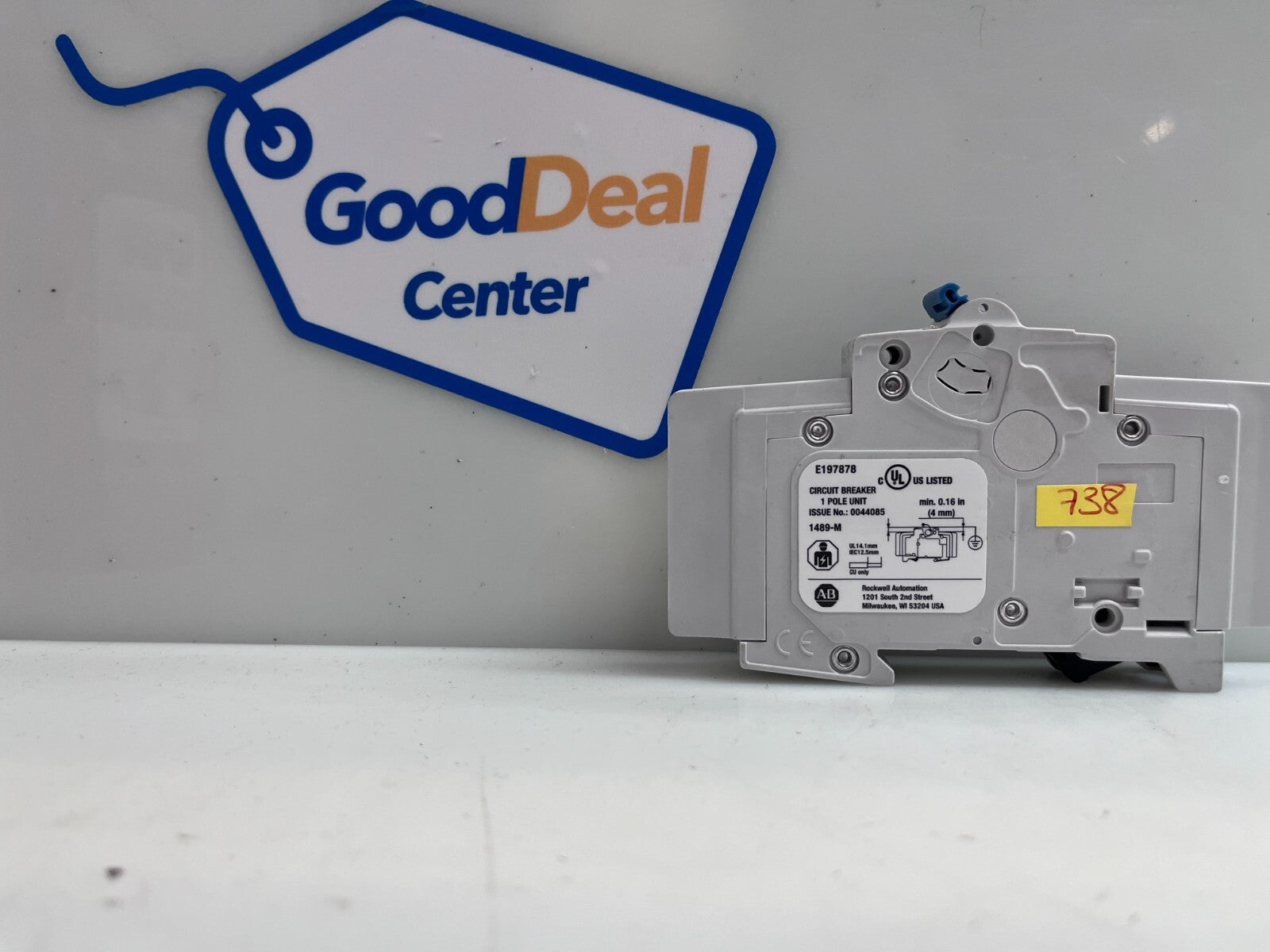 Lot of 3 ALLEN BRADLEY 1489-M1C020 SER D  1 pole Circuit Breaker