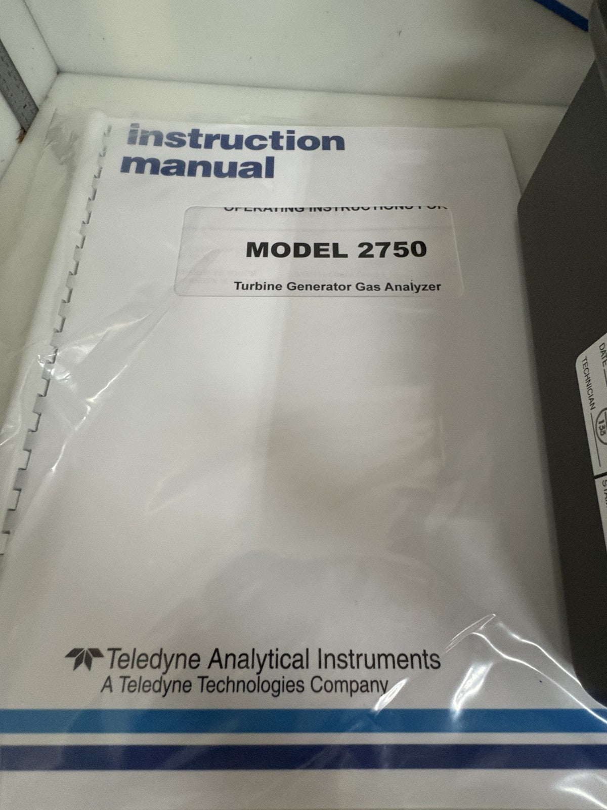 TELEDYNE 2750 TURBINE GENERATOR GAS ANALYSER